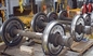 material 42CrMo flangeado de aço resistente da roda da estrada de ferro do calibre de 600mm
