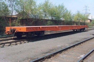 Caminhão de trilhos reforçado de fácil manobrabilidade para cargas industriais pesadas, diâmetro padrão 1435 mm