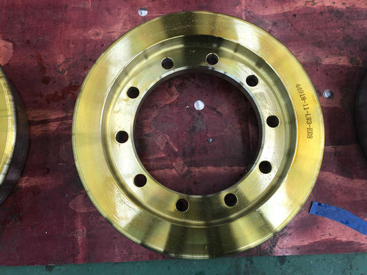 dos exportadores de aço das rodas do trilho de China da roda da estrada de ferro do carro de mineração o trilho de aço do OEM roda as rodas de aço do trilho 450mm