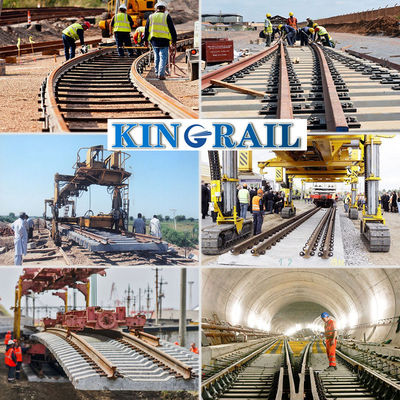 ASCE 75 trilhos de aço para ferrovias pesadas Dureza R260 ou R320Cr