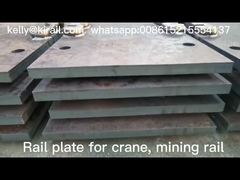 Port Crane Rail Foundation Continuous Steel Plates