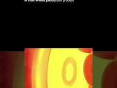 Processo de produção de rodas de aço para trilhos